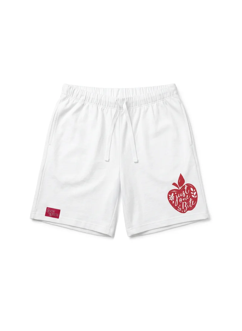 Disney  Disney Snow White Women's Shorts | Comfortable Cotton Lounge Shorts for Women | Drawstring Waist Casual Summer Shorts | Disney Princess Relaxed Fit Shorts for Women | Best Price UAE