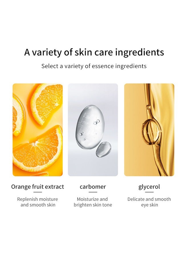 SADOER Vitamin C Brightening Eye Cream,Magic Eye Cream for Dark Circles Puffiness Wrinkles Fine Lines and Bags Under Eyes, Quick Results Vitamin C Skin Renewing Anti Aging Eye Cream for Men Women All Skin Types (20g) - Image 3