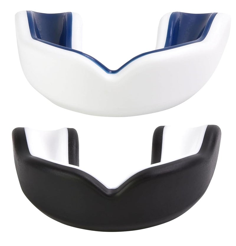 DRANGE Dual Layer Mouthguards.(Approved) Gumshield Teeth protection Boxing kickboxing MMA Taekwondo Football Hockey Karate Muaythai (Pack of 2) - Image 1