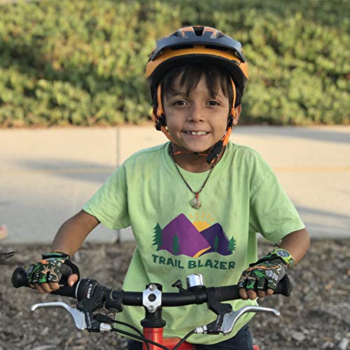 ZippyRooz Toddler & Little Kids Bike Gloves for Balance and Pedal Bicycles for Ages 1-8 Years Old. 8 Designs for Boys & Girls (Dinosaurs, Little Kids XL (7-8)) - Image 4