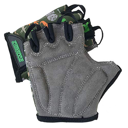 ZippyRooz Toddler & Little Kids Bike Gloves for Balance and Pedal Bicycles for Ages 1-8 Years Old. 8 Designs for Boys & Girls (Dinosaurs, Little Kids XL (7-8)) - Image 3