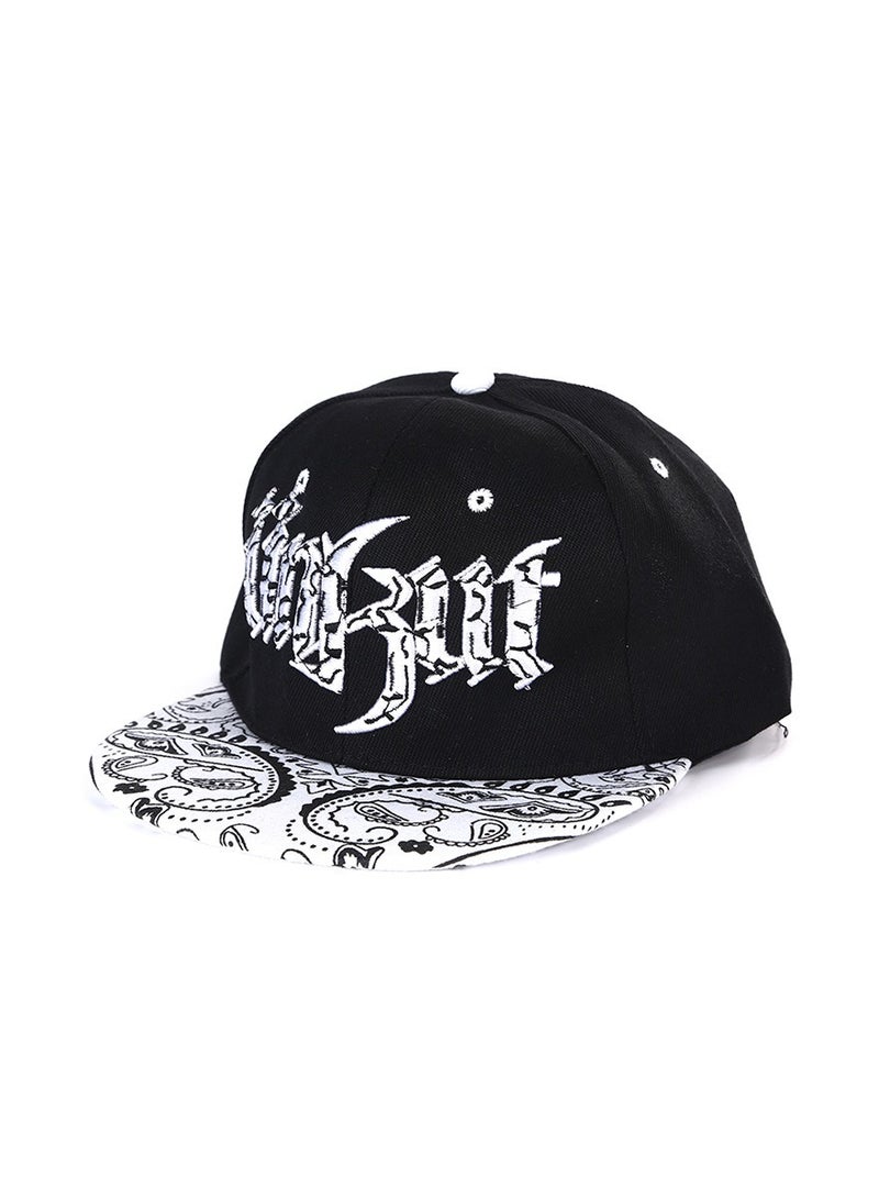 KUYING New Harajuku Cashew Flower Letter Hip Hop Hat