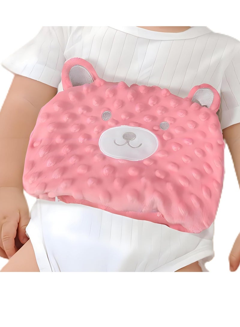 Gonice Baby Colic and Gas Relief Belly Band, Heated Tummy Wrap, Baby Swaddle Belly Protector Heated for Upset Stomach and Soothes Gas - Pink - Image 1