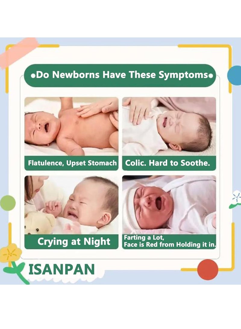 Gonice Baby Colic and Gas Relief Belly Band, Heated Tummy Wrap, Baby Swaddle Belly Protector Heated for Upset Stomach and Soothes Gas - Pink - Image 5