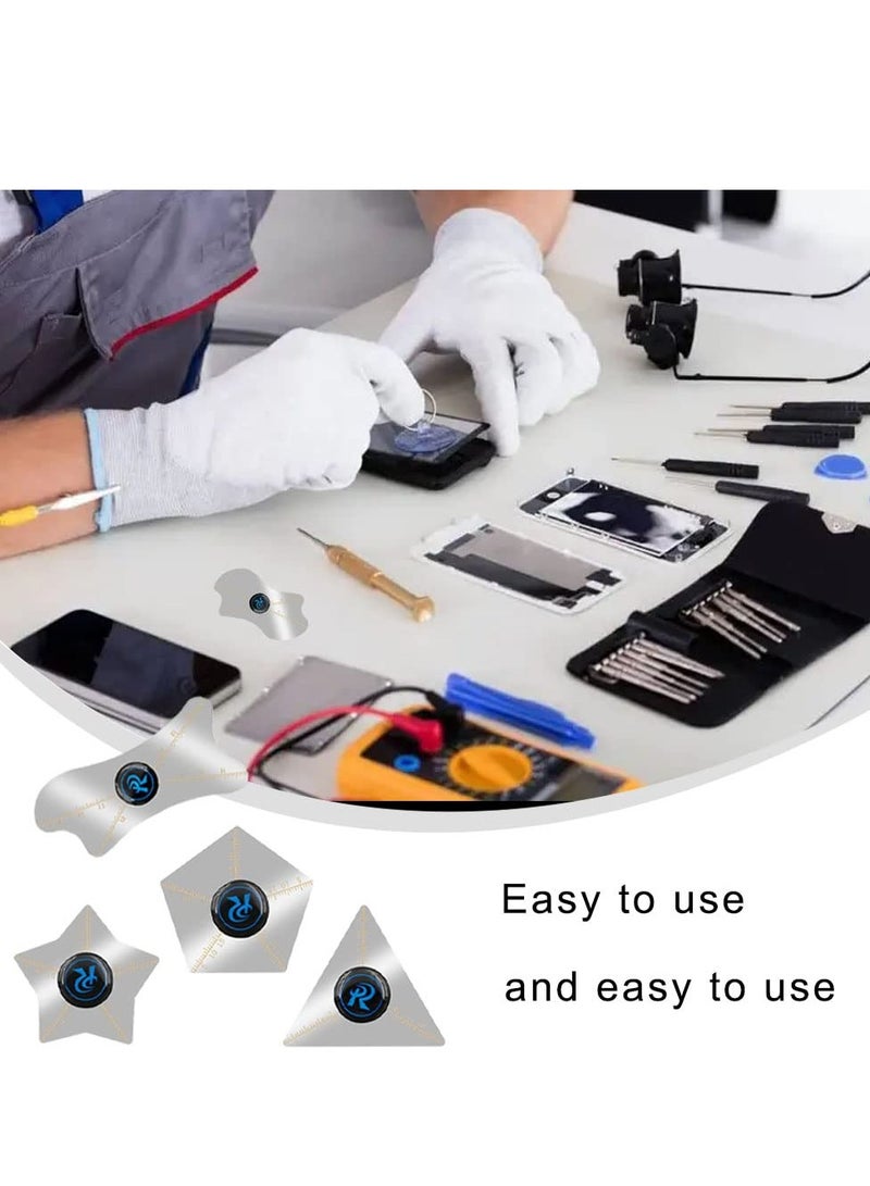 Excefore Curved Spudger, 5 in 1 Professional Stainless Steel Cell Phone Repair Pry Blade, Curved Spudger Pry Blade Repair Opening Tool for Phone iPad Laptop - Image 2