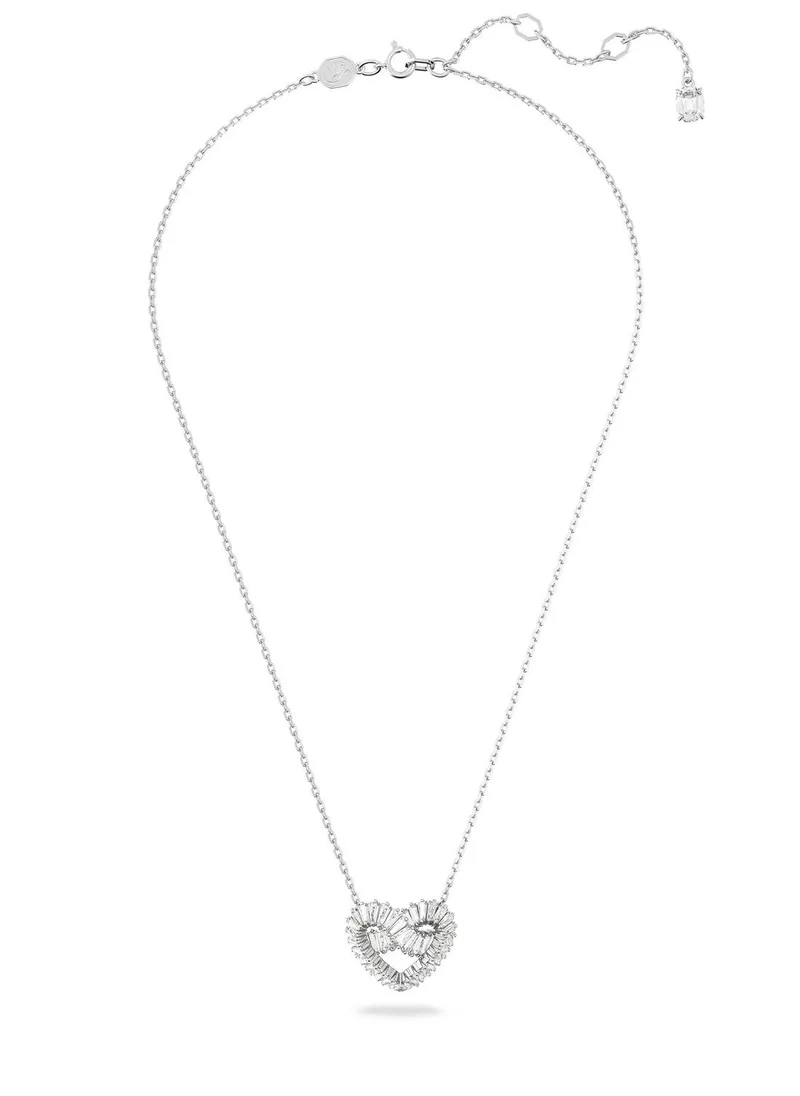 SWAROVSKI Matrix Heart Pendant Rhodium Plated Necklace