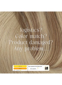 Full Shine Clip In Hair Extensions Real Human Hair Balayage Blonde Human Hair Extensions Clip Ins Golden Blonde Mix 16 Dirty Blonde Fading To 16 Blonde Silky Straight 7 Pcs 16 Inch  - Image 3