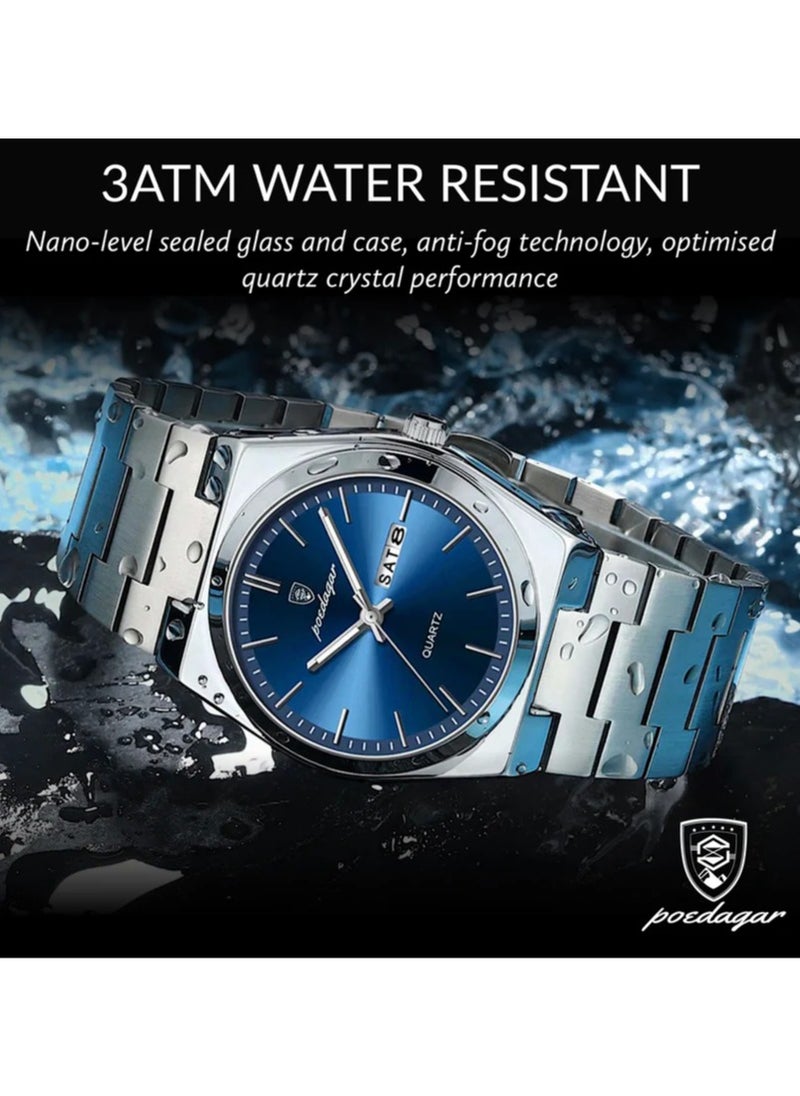 POEDAGAR - Waterproof Luminous Men's Watch Quartz-40.5mm - Image 1