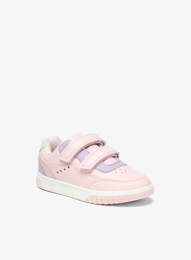 Flora Bella By Shoexpress Panelled Sneakers with Hook and Loop Closure - Image 3