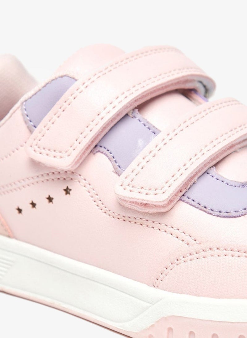 Flora Bella By Shoexpress Panelled Sneakers with Hook and Loop Closure - Image 5