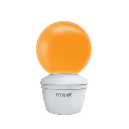 Eveready 0.5W Plug Deco Gu5_3 LED Bulb, 2-Pin Plug & Play, Orange, Long Life Upto 30000 Hours, No Mercury, No UV Radiation - Image 1