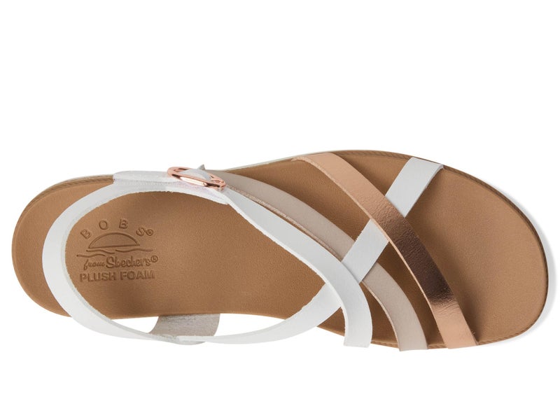 Skechers Women's Desert KISS Low-Peak Rank Sandal, White, 9.5 - Image 2