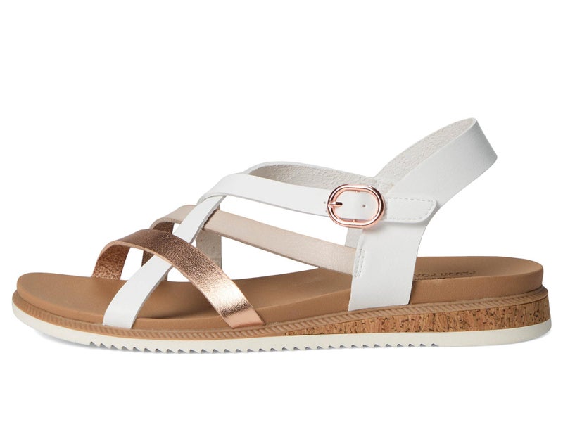 Skechers Women's Desert KISS Low-Peak Rank Sandal, White, 9.5 - Image 4