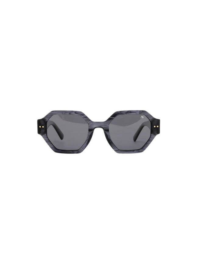 Kemet Eyewear Hexagon Full Rim Unisex Nera Gray Dark Gray Lens  - Image 2
