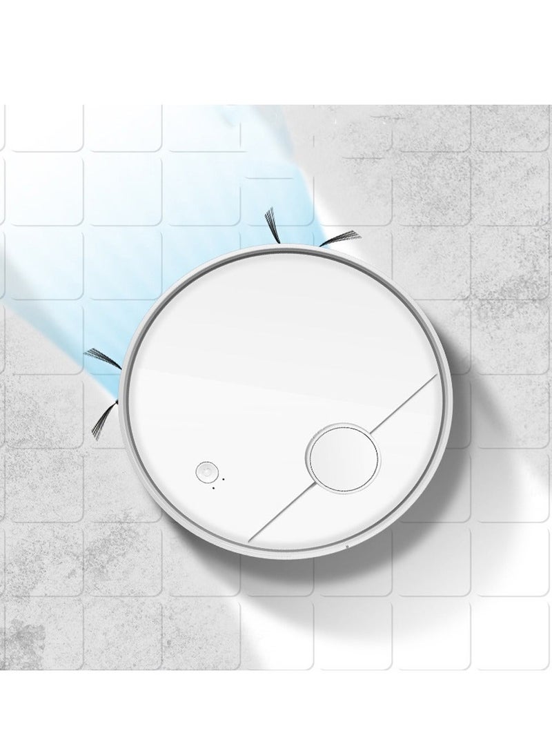 SYOSI، مكنسة كهربائية روبوتية كنس، مكنسة كهربائية روبوتية ذكية 3 في 1 مع شريحة ذكية لتجنب العوائق، تصميم نحيف، ضوضاء منخفضة، للسجاد والأرضيات الصلبة وشعر الحيوانات الأليفة - Image 1