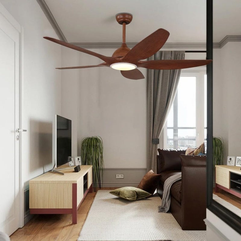 Harold Electricals Harold Elecritcals 60 Inchs Timber Glow Ceiling Fan with Remote Control Warm Light ColorInbuilt LED  - Image 4