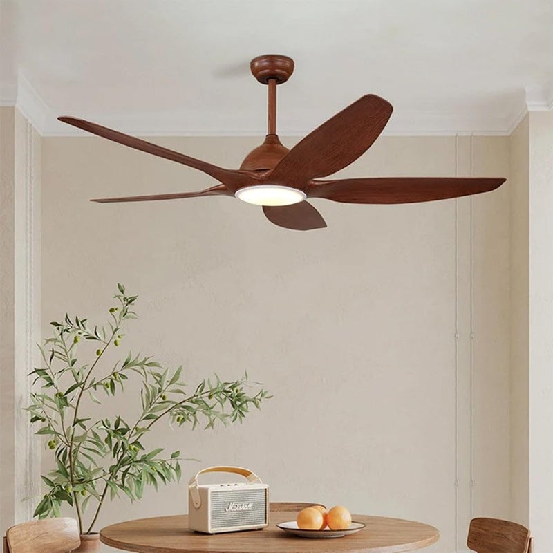 Harold Electricals Harold Elecritcals 60 Inchs Timber Glow Ceiling Fan with Remote Control Warm Light ColorInbuilt LED  - Image 2