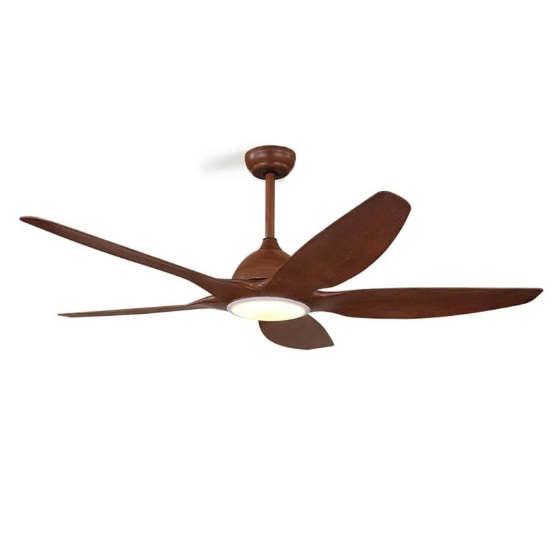 Harold Electricals Harold Elecritcals 60 Inchs Timber Glow Ceiling Fan with Remote Control Warm Light ColorInbuilt LED  - Image 1