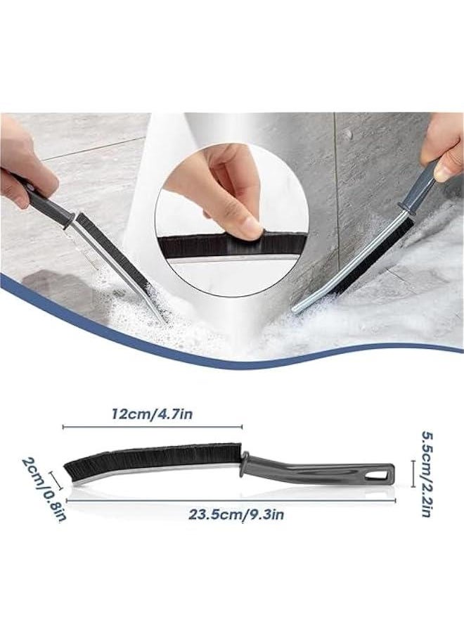 HOOKOR Gap Cleaning Brush Hand-held Crevice Cleaning Tool Hard-bristled Window Groove Cleaning Brush, Small Crevice Cleaning Brushes for Blind, Baseboard, Fan, Window or Sliding Door Track (3 Pack)  - Image 4