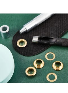 Grommet Tool Kit Setting and 100 Sets Eyelets Portable Hand Press for Leather Clothes Shoes Fabric Belts with Storage Box Gold, 1/2 Inch Inside Diameter - pzsku/Z41FAF26C2E24B5BCDF20Z/45/_/1669985247/3999d59b-7ad5-4a4e-b485-cb5dfe852be2