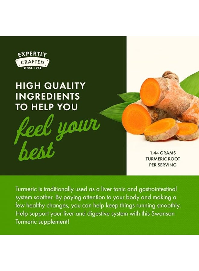 SWANSON Full Spectrum Turmeric 720 mg 30 Capsules - Image 5