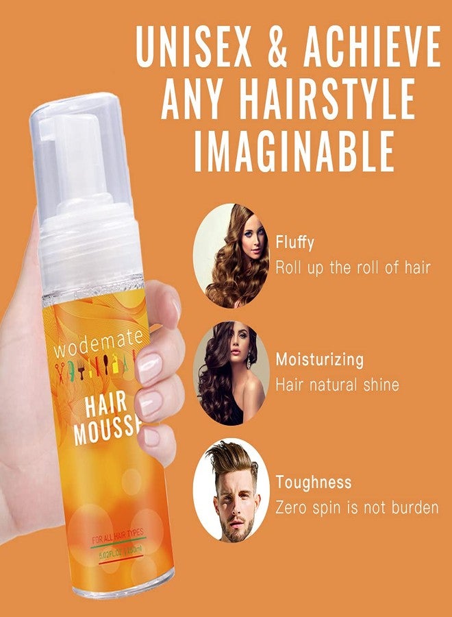wodemate Mousse for Curly Hair, Wig or Weave, Extra Firm Edge Control Mousse Humidity Resistant, Long-lasting Frizz with Flexible Feel, Hair Styling Mousse Foam for All Hair Types 150ml - Image 3