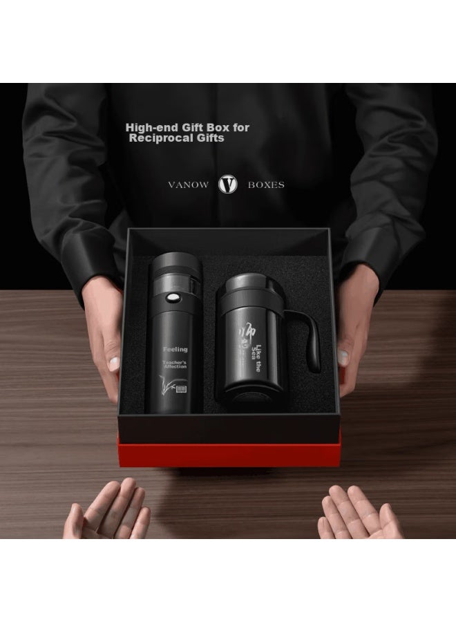Vanow Tea Separation Insulated Cup Men's Gift Box Set Tea Cup Corporate Customized Logo Portable Water Cup - Image 2