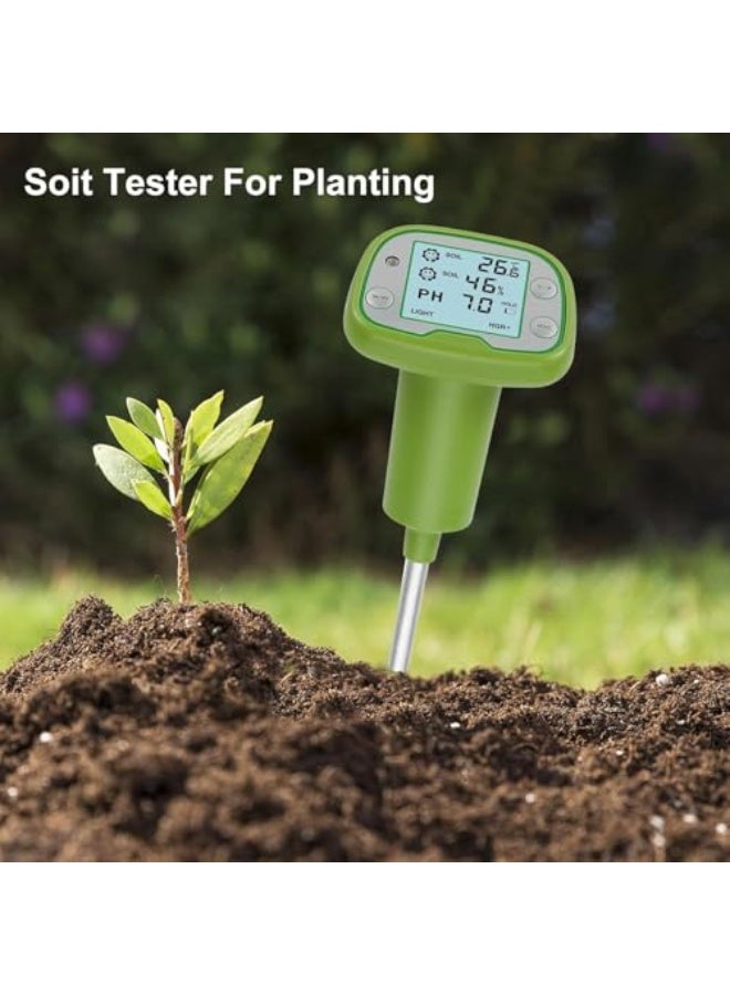 Generic 4-in-1 Soil Tester with Backlight LCD - Digital Ph Meter For Soil, Temperature, Sunlight | Gardening, Farming, Lawn Care & Indoor/Outdoor Plants,Soil Ph Meter For Garden  - Image 5