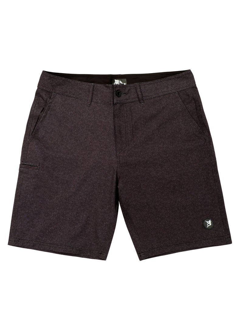 Bob Marlin Recycled Polyester Quick Dry 5-Pockets  Hybrid Short Black - Image 1