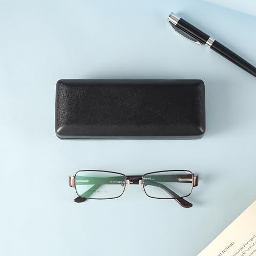VIVID Vision Unisex Adult Eyewear Specs Case Cover | Screw Driver | Free Cloth | Protect Eye Glasses | Chashma Dibbi | Spectacle Box | HINGE-SPRING | Metal | MC-202 | Black | 3 IN 1 - Image 4