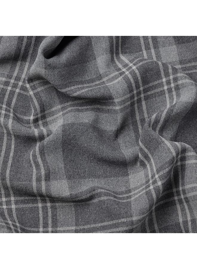 Zaboon Room darkening curtains, 1 pair, with heading tape/dark grey, 145x300 cm - Image 3