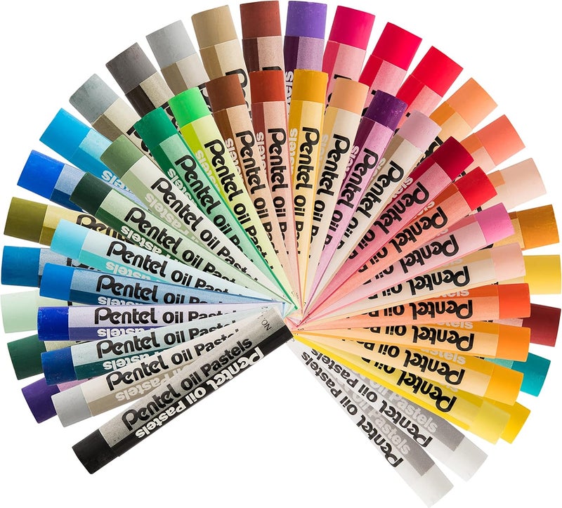 Pentel Arts Oil Pastels, 50 Color Set (Phn-50) - Image 2