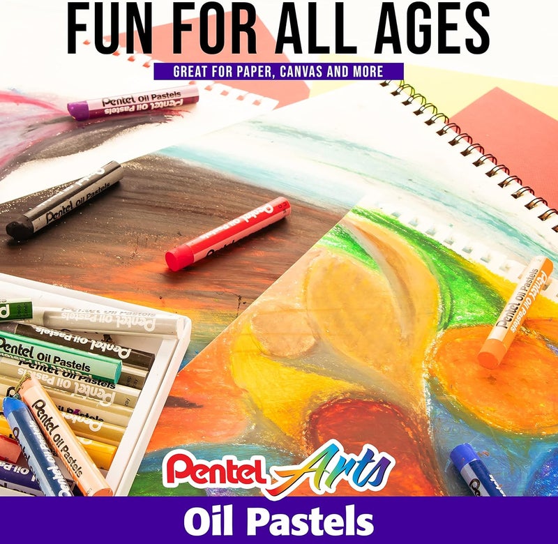 Pentel Arts Oil Pastels, 50 Color Set (Phn-50) - Image 4
