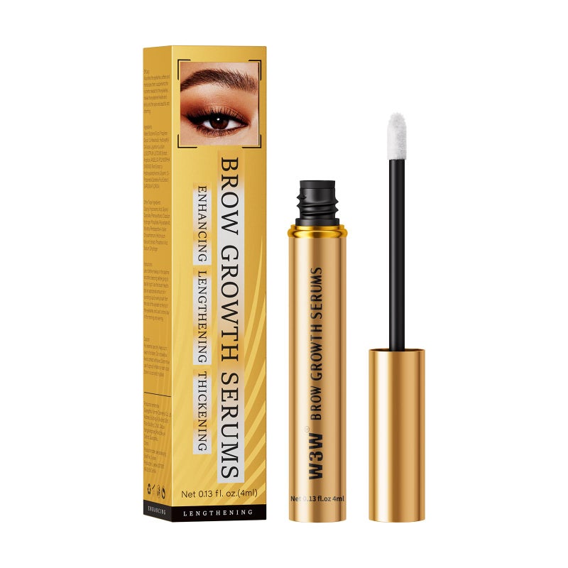 W3W Eyebrow Growth SerumW3W Eyebrow Enhancer for Boost Lash Growth Serum Advanced Formula for Longer Fuller and Thicker Lashes Eyebrow 4 ML Golden