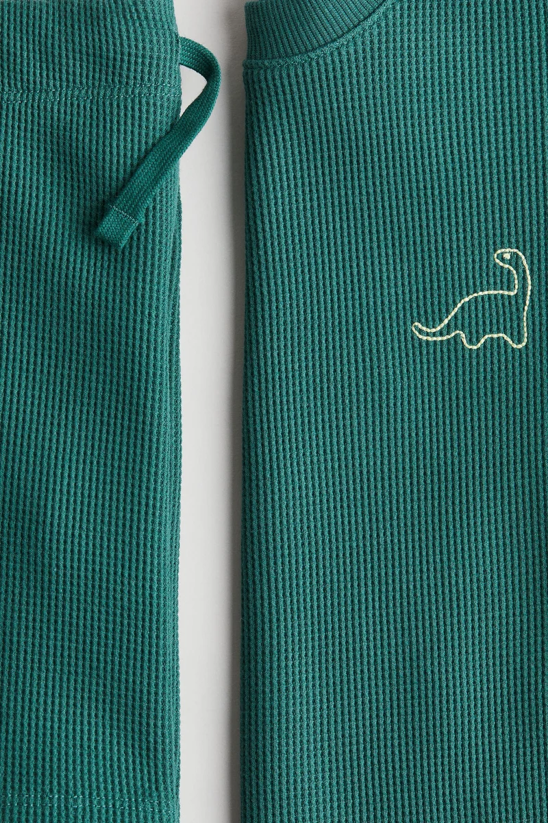 H&M 2-piece waffled cotton set