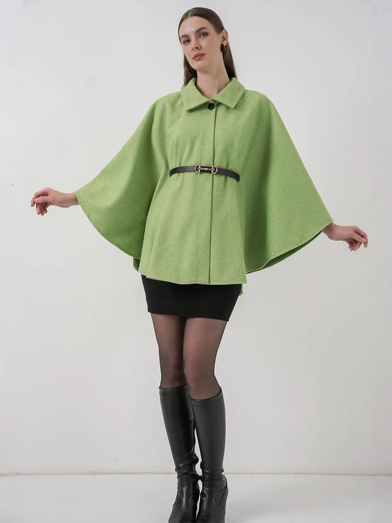 بيغ دارت BDART Belted Tweed Cape Coat