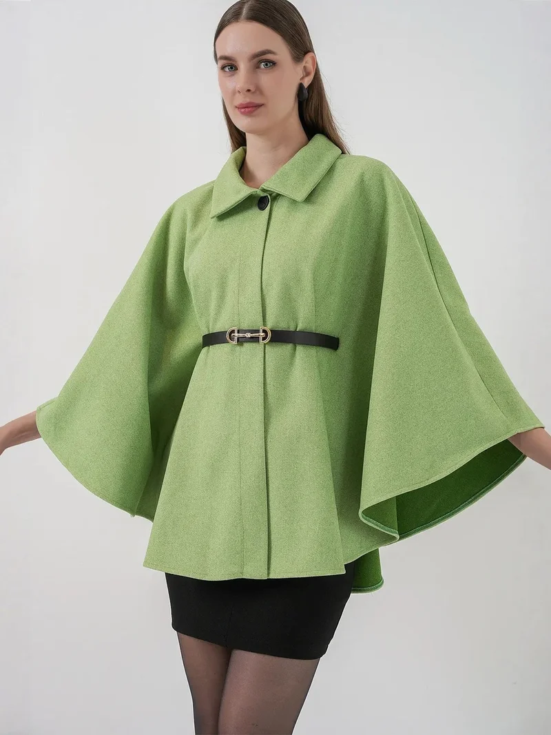 بيغ دارت BDART Belted Tweed Cape Coat