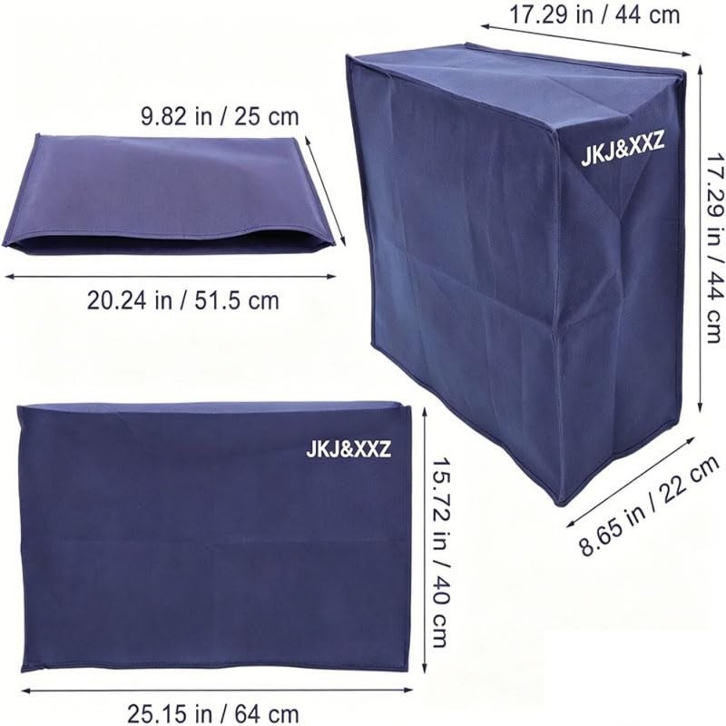 JKJandZXZ 3PCS Anti-static Computer Cover - PC Desktop Computer Cabinet Dust Protection Cover - Image 2