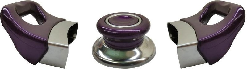 Purple Pot Pan Side Handles and Lid Handle Set - Set of 5