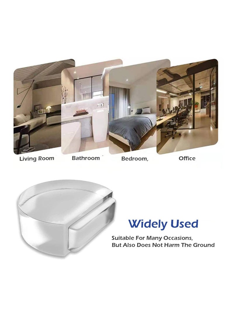 Door Stop, Clear Door Stoppers Door Stoppers for Bottom of Door On Tile for Home Office School Door Silencer (2 Pack)  - Image 3