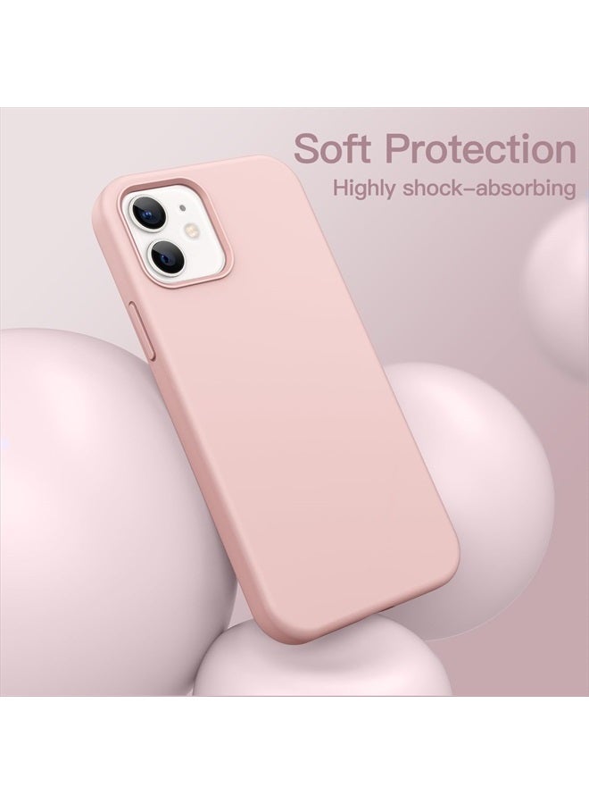 Jetech Silicone Case for iPhone 12/12 Pro 6.1-Inch, Silky-Soft Touch Full-Body Protective Phone Case, Shockproof Cover with Microfiber Lining (Pink) - Image 4