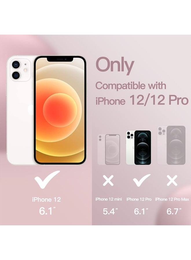 Jetech Silicone Case for iPhone 12/12 Pro 6.1-Inch, Silky-Soft Touch Full-Body Protective Phone Case, Shockproof Cover with Microfiber Lining (Pink) - Image 2