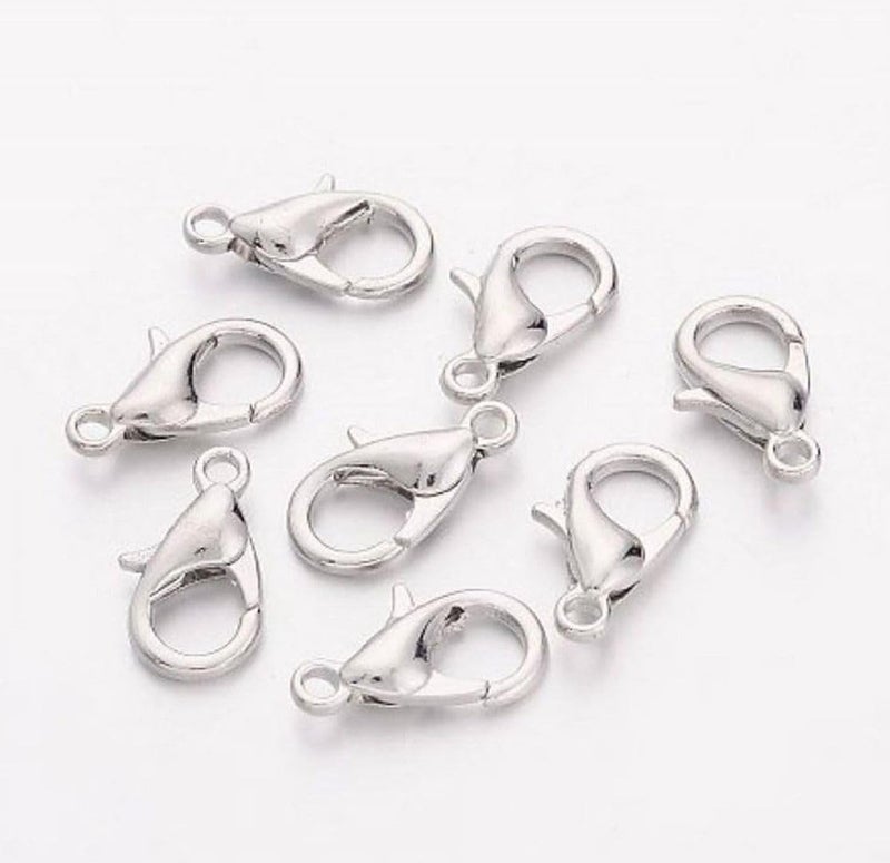 Adabele 50pcs Silver Plated Trigger Lobster Claw Clasp 20mm Large for DIY Craft Bracelet Necklace Jewelry Making CF41-1 - Image 4