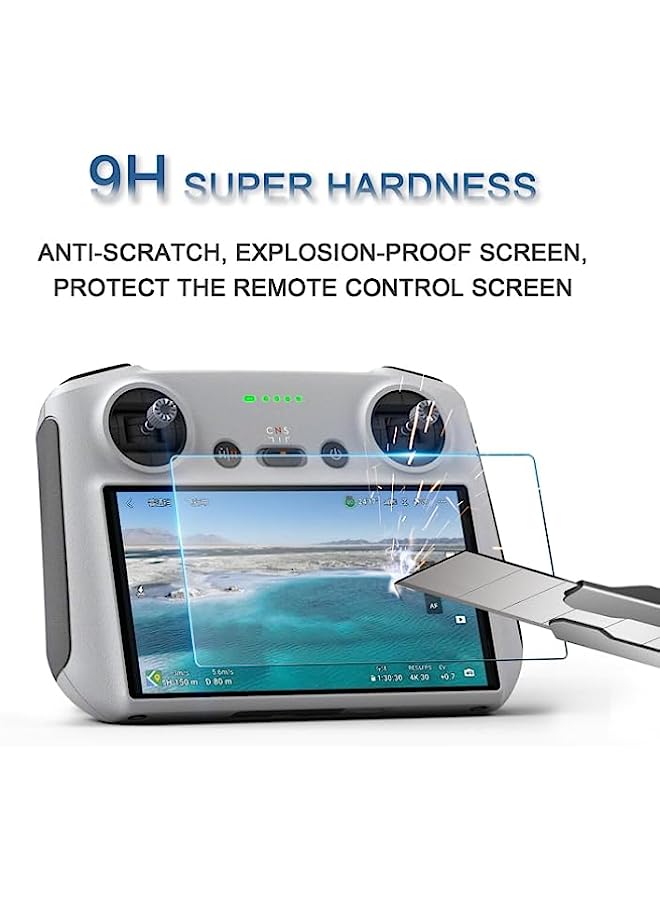 STARTRC Tempered Glass Screen Protector Compatible STARTRC 2 PCS 9H 2.5D Tempered Glass Film for DJI Mini 3 Pro Remote Control - Image 3