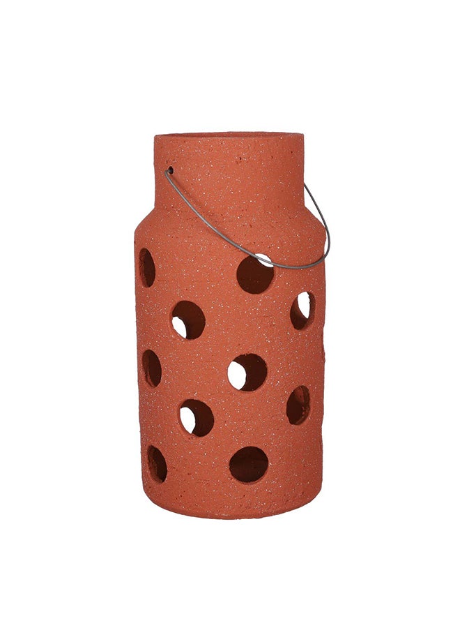 Suncoast Suncoast Pietra Lantern Terracotta (L)-Brown 