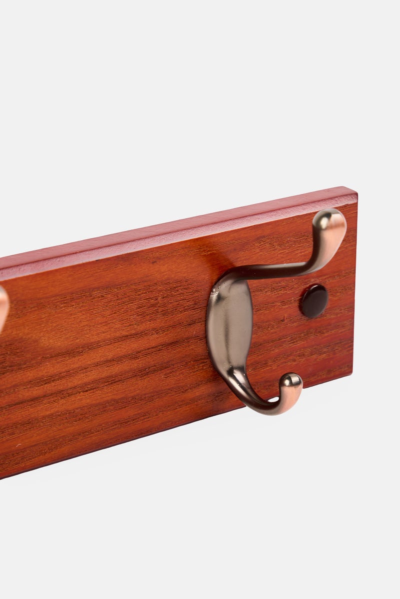 Farberware 4 Hook Bronze Wall Hooks, Brown - Image 3