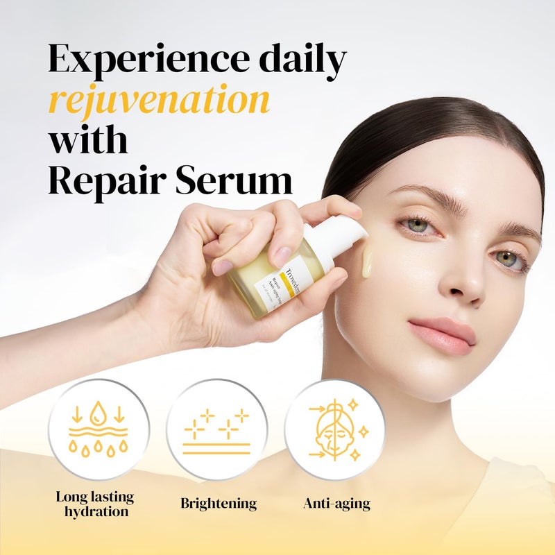 Troxederm Repair Serum â€“ Korean Facial Serum with Niacinamide, Troxerutin & Centella Asiatica, Lightweight Hydrating Daily Serum for Moisturizing & Barrier Care, All Skin Types, 1.01 Fl.oz - Image 2
