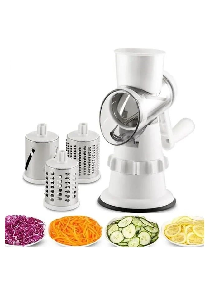 4 in 1 multifunction vegetable chopper round chopper manual mandoline slicer carrot cheese graters kitchen accessories  - Image 2