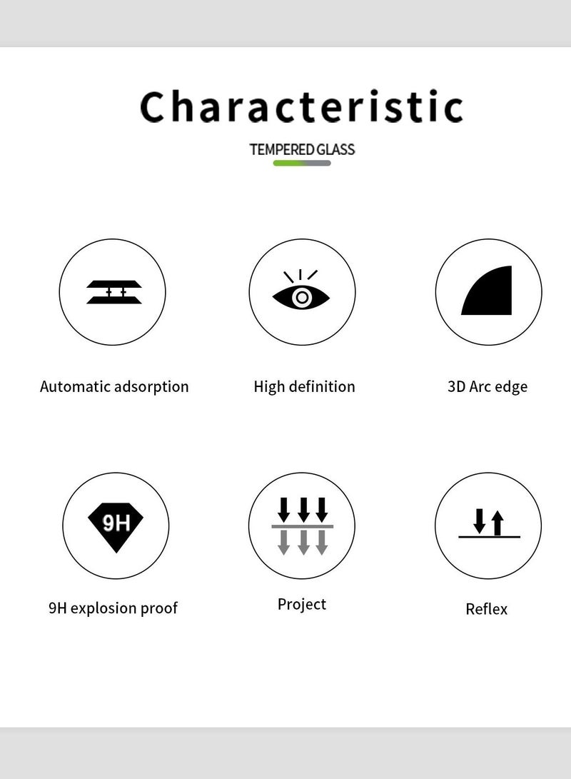 BORTONY Screen Protector Compatible for iPhone 14 Pro Max [6.7 Inch] Full Coverage 9D Tempered Glass Film For iPhone 14 Pro Max Clear/Black - Image 5