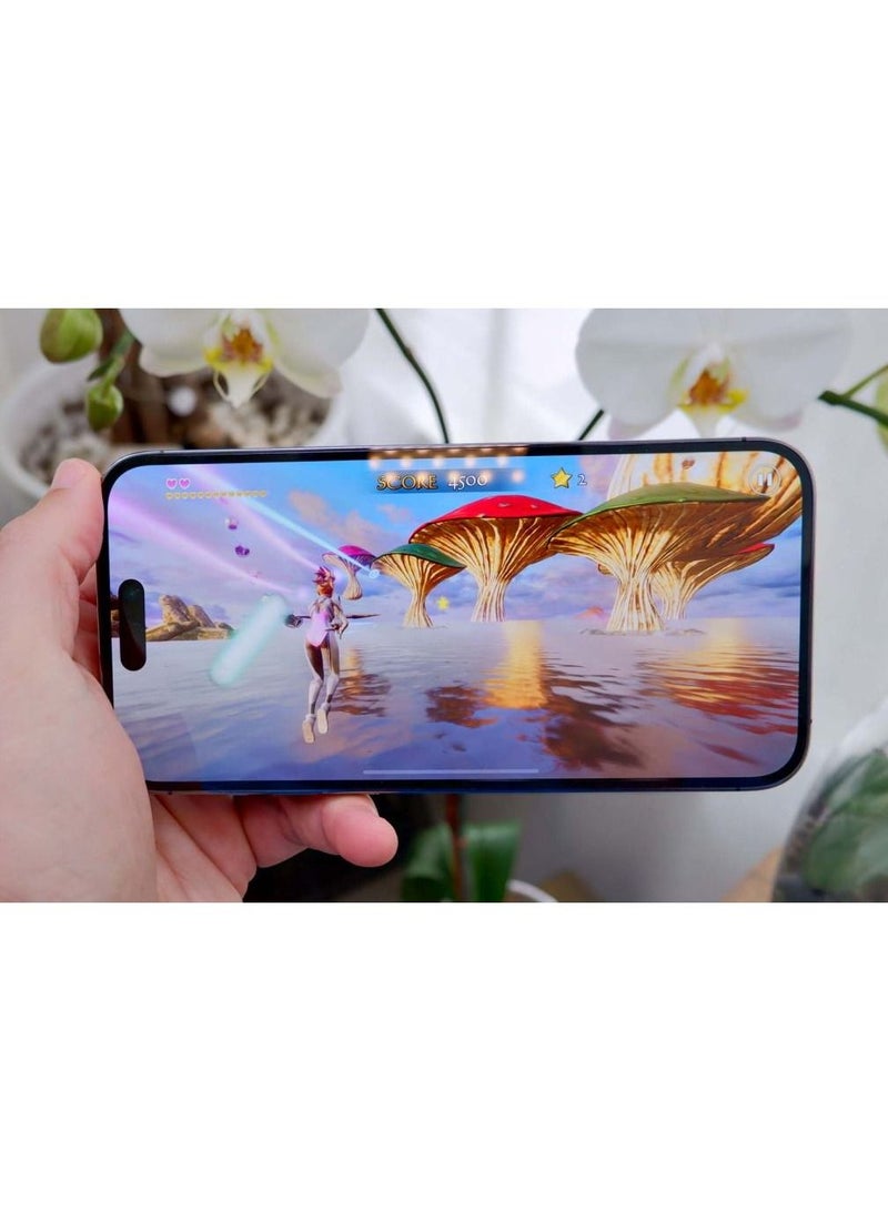 BORTONY Screen Protector Compatible for iPhone 14 Pro Max [6.7 Inch] Full Coverage 9D Tempered Glass Film For iPhone 14 Pro Max Clear/Black - Image 4